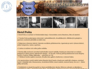 Hotel Pošta - ubytování, restaurace Benešov