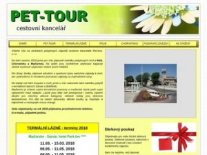 PET - TOUR, s.r.o. - cestovní kancelář Benešov