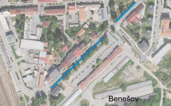 Od 09. srpna dojde k částečné uzavírce silnice II. třídy č. 110 v Benešově, ulice Táborská